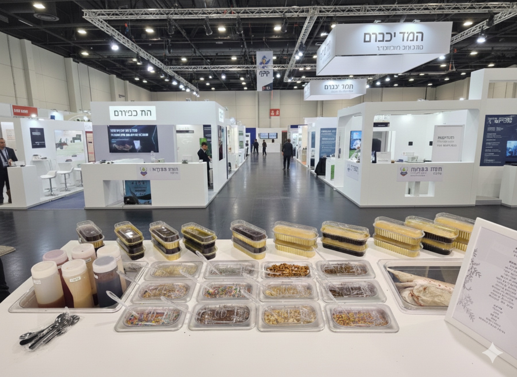 Lalou Desserts topping bar set up at a corporate trade show